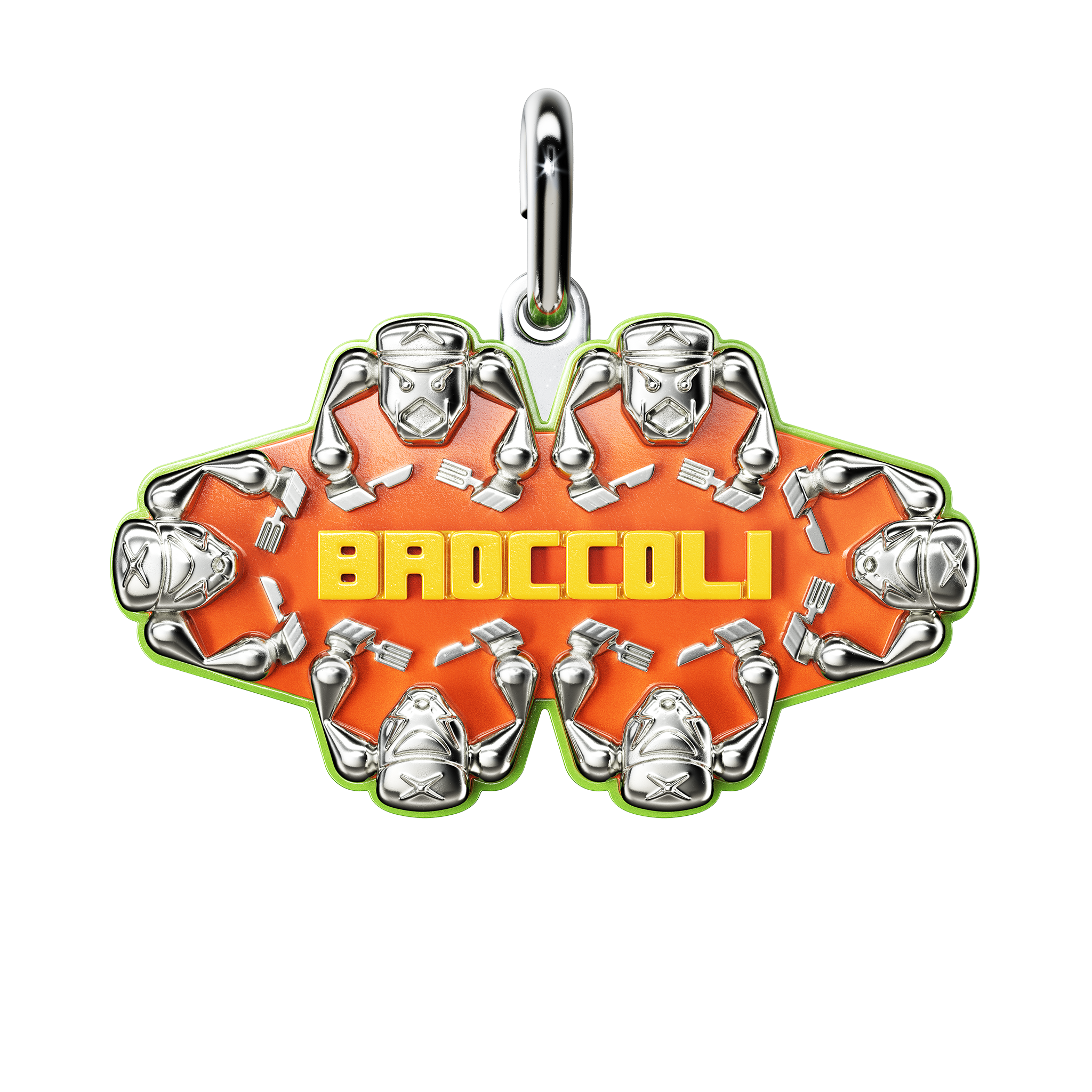 A detail of Broccoli Pendant in Infrared